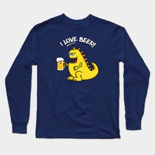 Monster Loves Beer! Long Sleeve T-Shirt